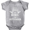 The best teachers are born in September Baby Onesie