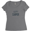 happy camper Women's Triblend Scoop T-shirt