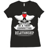 I Am Actually In A Very Commited Relationship Ladies Fitted T-Shirt