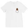 pocket owl V-Neck Tee