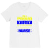 proud dad nurse V-Neck Tee