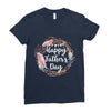 Happy Father's Day Ladies Fitted T-Shirt