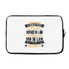 Super Cool Mother In Law Of A Freaking Awesome Son In Law Laptop sleeve