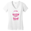 My Mom Is Totally My Most Favorite Girl Women's V-Neck T-Shirt