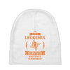 I am a Leukemia Cancer Survivor - What's Your Superpower? Baby Beanies