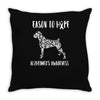 alzheimer's awareness Throw Pillow