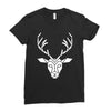 poly deer Ladies Fitted T-Shirt
