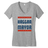 mayor haggar Women's V-Neck T-Shirt