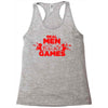 real men and women play games Racerback Tank