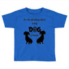 I'S NOT DRINKING ALONE IF DOG IS HOME. Toddler T-shirt