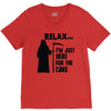 i'm just here for the cake V-Neck Tee