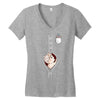 Peek a Boo with Pocket Baby Boy Women's V-Neck T-Shirt