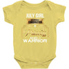 july girl is a perfect combination of princess and warrior Baby Bodysuit