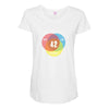 Venn Diagram Maternity Scoop Neck T-shirt