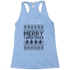 ugly merry christmas Racerback Tank