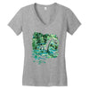 water lilies and nessy Women's V-Neck T-Shirt