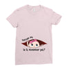 November Peeking Out Baby Girl Ladies Fitted T-Shirt