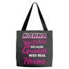 Nonna Was Created Because Need Real Heroes Tote Bags