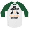 Me Against Uterine Cancer 3/4 Sleeve Shirt