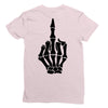 Flipping Someone Off Ladies Fitted T-Shirt
