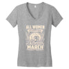 women march Women's V-Neck T-Shirt