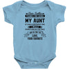 Dear Auntie, Thanks For Being My Aunt Infant Clothing