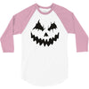 pumpkin face 3/4 Sleeve Shirt