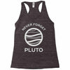 never forget pluto the planet Racerback Tank