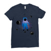 Space Astronot Ladies Fitted T-Shirt
