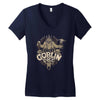great goblin grog Women's V-Neck T-Shirt