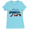 wild bear Ladies Fitted T-Shirt