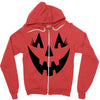 beauty face pumpkin Zipper Hoodie