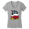 mister atom bomb Women's V-Neck T-Shirt