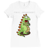 oh no monster Ladies Fitted T-Shirt