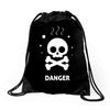 danger 2 Drawstring Bags