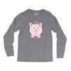 cute surprised pig pig Long Sleeve Shirts