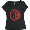pi day logo Women's Triblend Scoop T-shirt