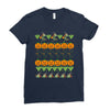 halloween ugly sweater tn featured Ladies Fitted T-Shirt
