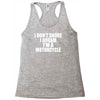 i don&rsquo;t snore i dream i&rsquo;m a motorcycle Racerback Tank