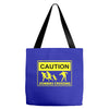 caution zombies crossing t shirt x large funny walking brains awesome Tote Bags