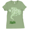 saw a ghost Ladies Fitted T-Shirt
