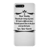 Dear Daddy, Thanks for Being my Dad Baby Boy Letter to Father iPhone 7 Plus Case