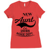 New Aunt 2018 Rokie Dept. Ladies Fitted T-Shirt