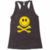 smiley pirate skull and crossbones Racerback Tank