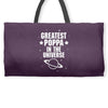 Greatest Poppa In The Universe Weekender Totes