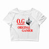 old school gamer Crop Top
