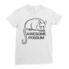 awesome possum Ladies Fitted T-Shirt