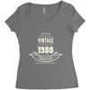 premium vintage 1980 classic perfectly aged limited edition Women's Triblend Scoop T-shirt