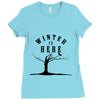 Winter (a215) Ladies Fitted T-Shirt