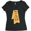 the floor is lava Women's Triblend Scoop T-shirt